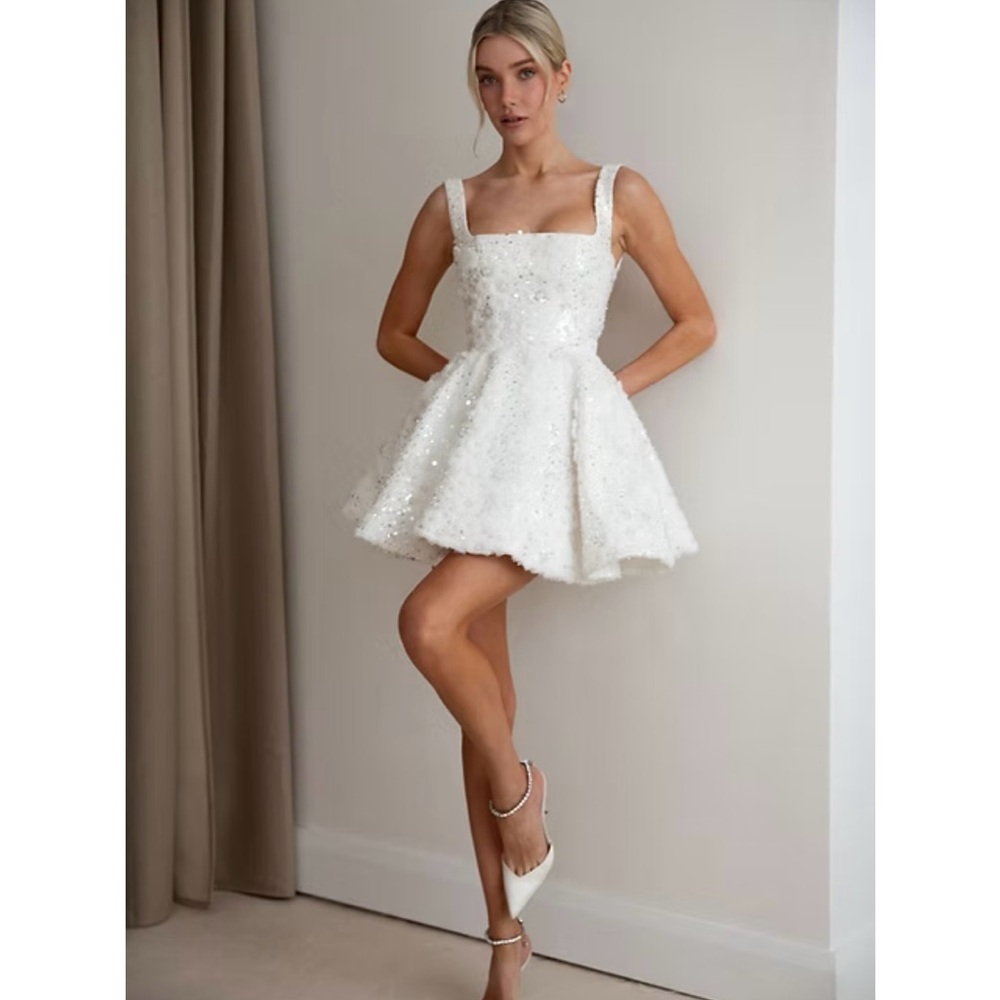 Aston Bridal Elise mini wedding dress